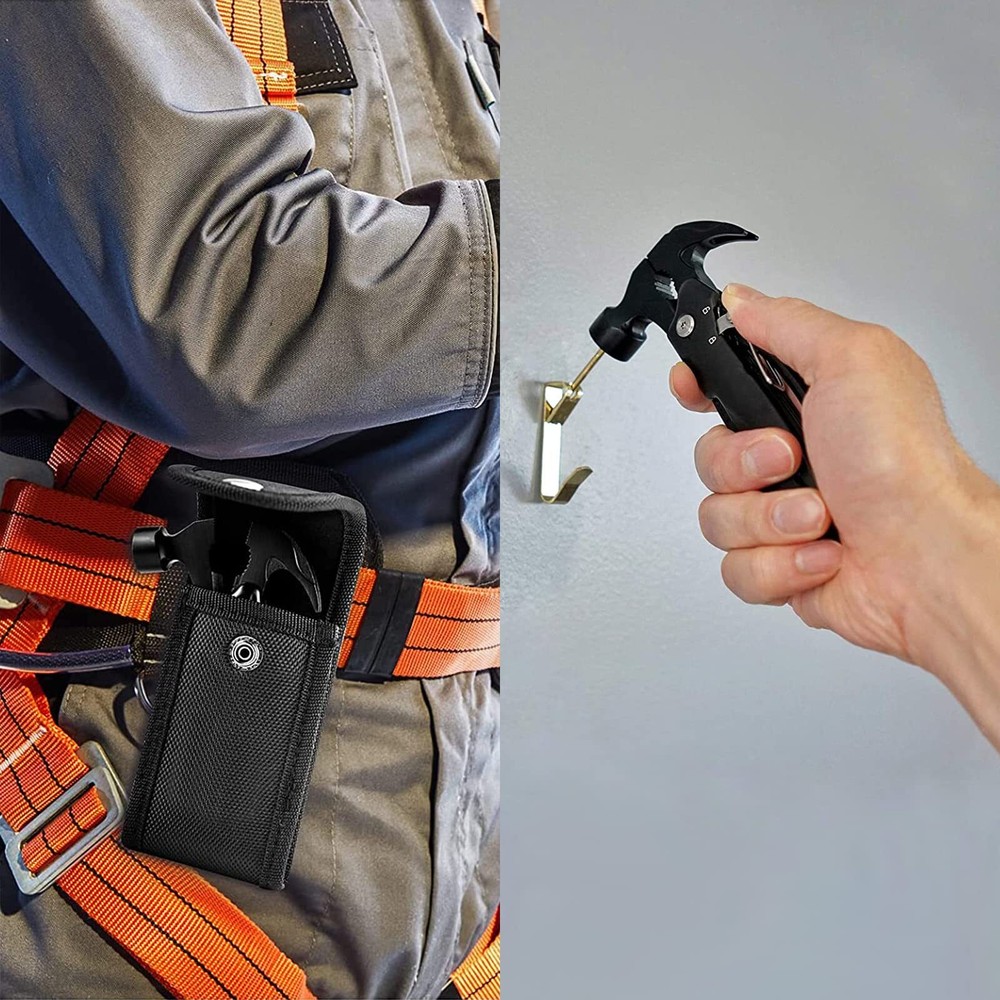 15-in-1 Multi-Tool Hammer with Mini Pliers for Camping and Survival Gear