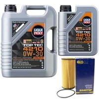 MotoröL Set 4210 0W-30 Liqui Moly 6 Liter + ÖLfilter FüR Audi A3 Seat Skoda VW