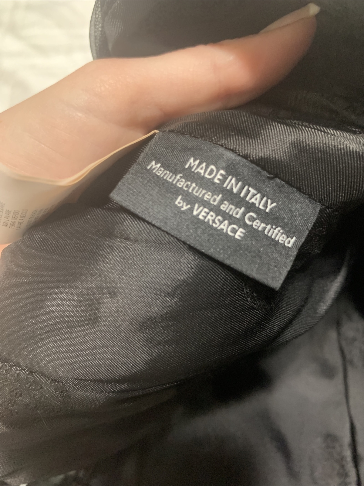 Versace Authentic Solid Black Silk Tank Knee Leng… - image 8