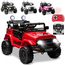 2 Seater Kids Ride On Car For Jeep 12V Battery Powered Electric Vehicle w/Remote