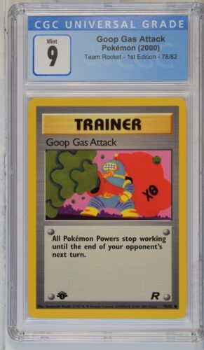 Pokémon 2000 Team Rocket - 1st Edition #78/82 Goop Gas Attack CGC 9 - Picture 1 of 2