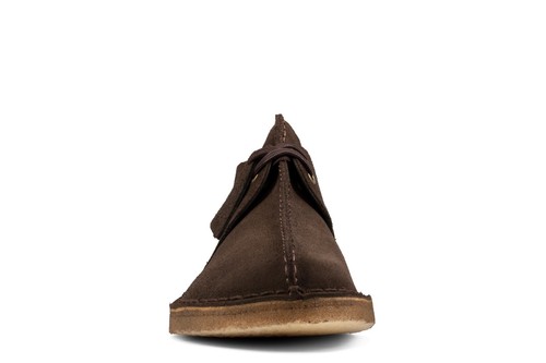 Clarks Originals Men's Desert Trek Dark Brown Suede 26155488 - Picture 3 of 6