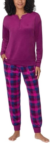 Nautica Women's 2 Piece Fleece Pajama Sleepwear Set(1812934) - Picture 28 of 34
