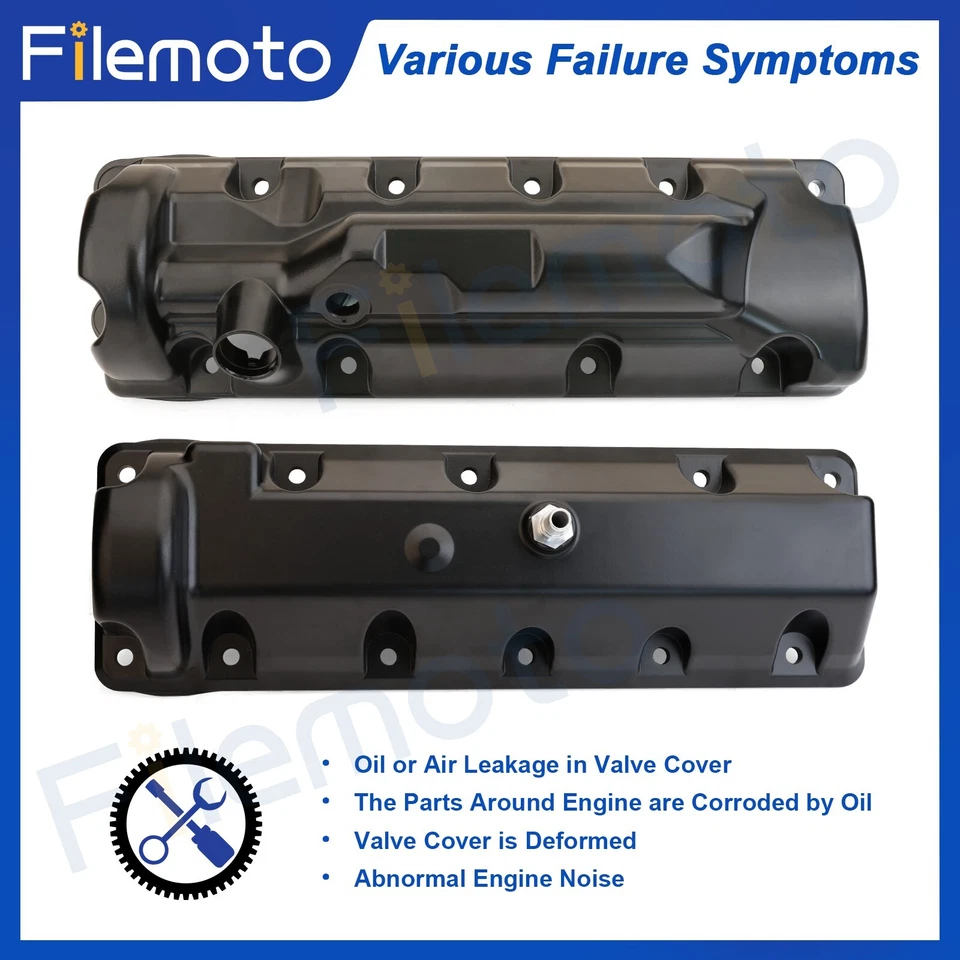 2 * Cubierta de válvula de motor de aluminio para Ford E-150 E-250 F-150 Lincoln Town Car 4,6 L Foto 4 de 4