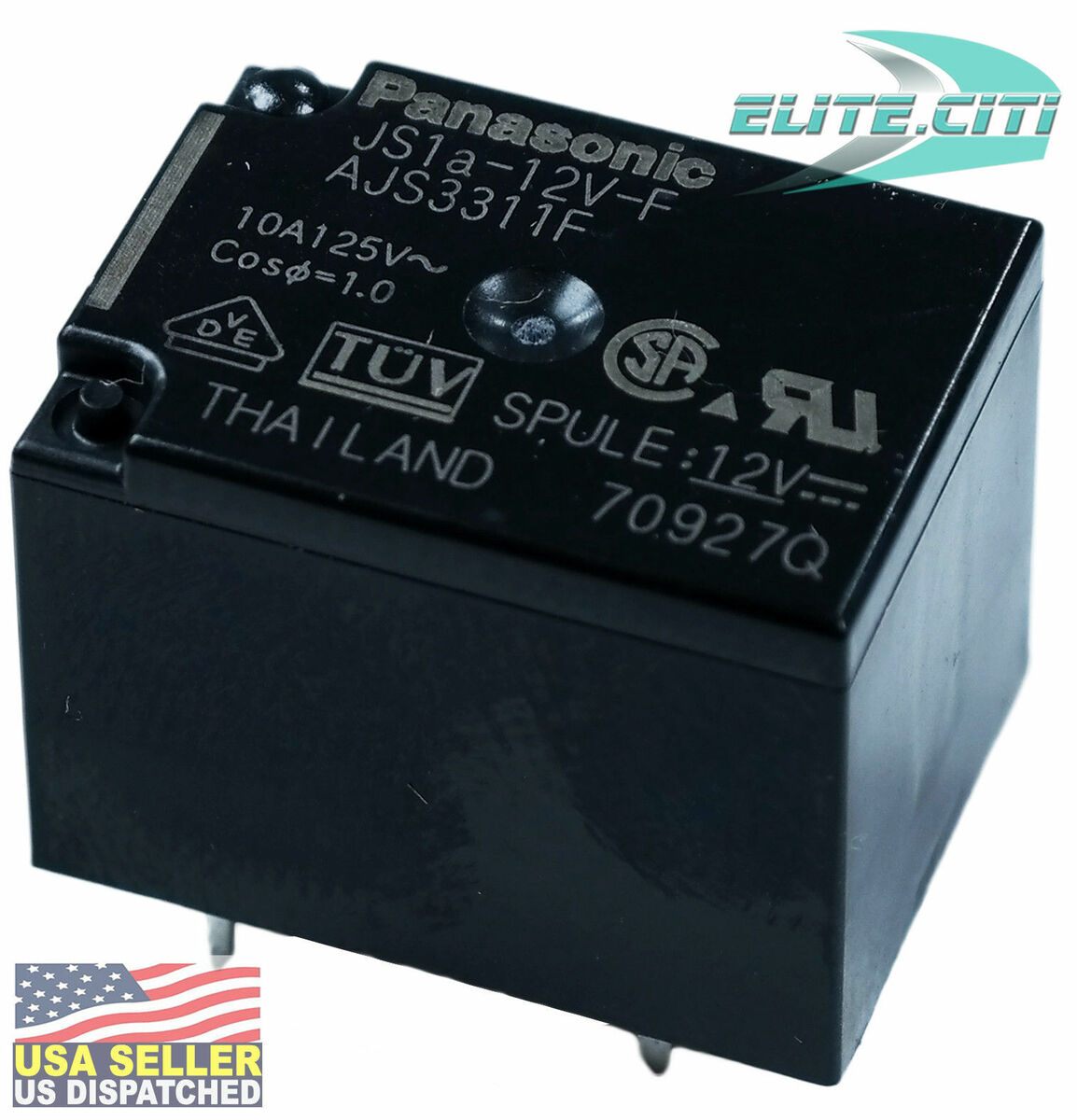 Panasonic Matsushita NAiS Electric Power Relay JS 1A-12V AJS Panasonic Matsushita NAiS Electric Power Relay JS 1A-12V AJS