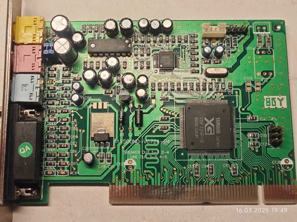 美品 wave LWHA301J8 YAMAHA XG YMF724F-V Yamaha XG Ymf724f-v PCI Sound Card Retro for sale online | eBay