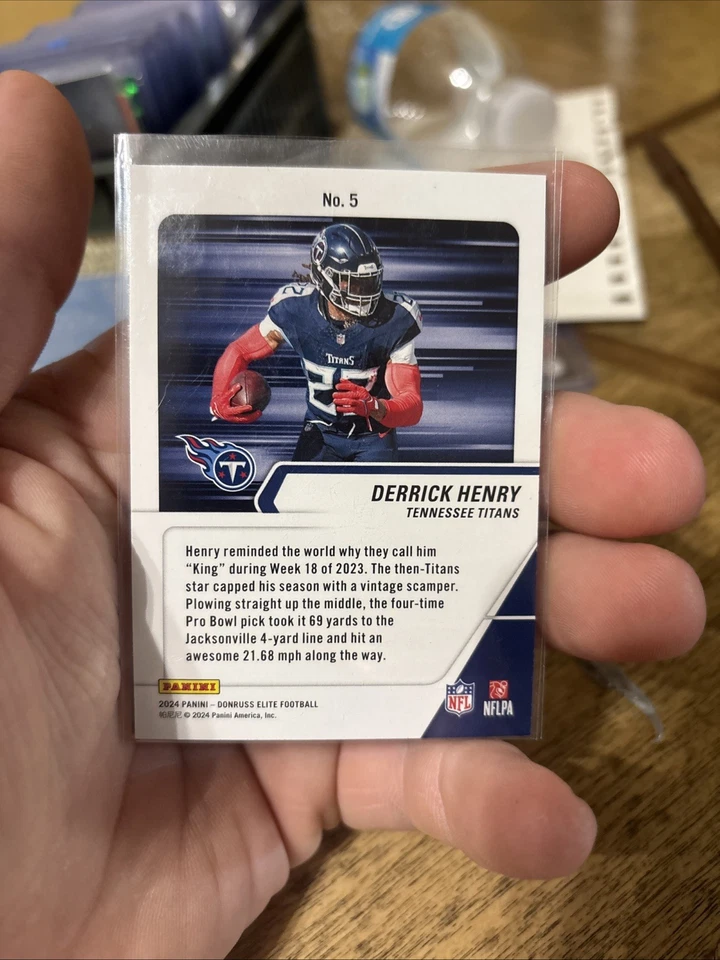2024 Panini Donruss Elite - Full Throttle Derrick Henry #5 Green - Image 2 of 2
