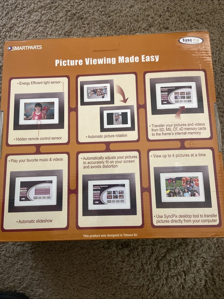 Smartparts Digital Picture Frame With Music,  Up To 3000 Pictures, Wood Look - Image 2 of 4