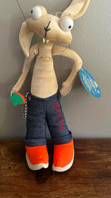 Vintage Collector Blink-182 Rabbit Plush 1999 With Tags Jeans Orange Shoes