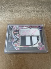 2022 Panini Spectra Football DAMEON PIERCE Rookie Patch Auto Pink Radiant /25 RC
