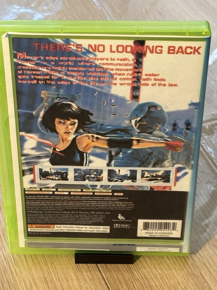 MIRROR'S EDGE MICROSOFT XBOX 360 VIDEO GAME IN CASE NO MANUAL - Image 3 of 4