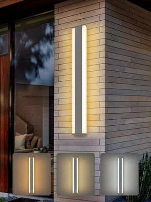 Kerry 60cm lang Außen Modern LED Wandleuchte IP65 Wasserdicht Modern Langleiste - Bild 1 von 4