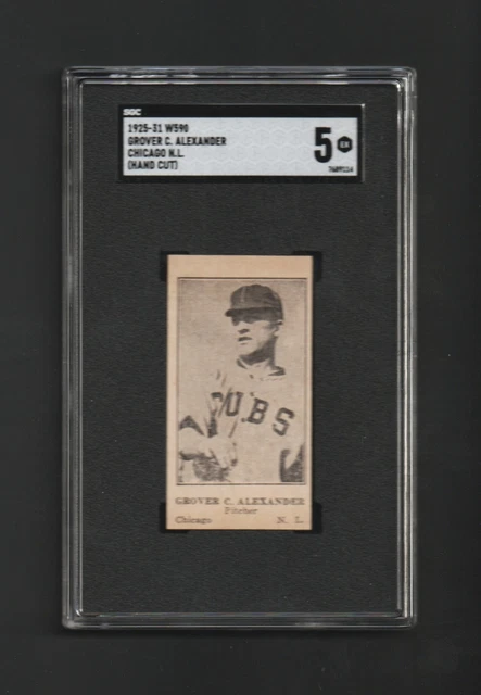 1925-31 W590 GROVER CLEVELAND ALEXANDER ~ Chicago HOF ~ SGC 5 ~ Super RARE!