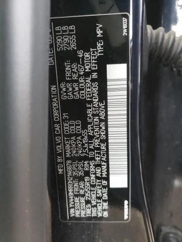 (SOLO RECOGIDA LOCAL) Puerta trasera izquierda del conductor XC60 09-13 VOLVO 60 SERIE 1 Foto 2 de 4