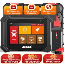 All System Bidirectional OBD2 Scanner for Car & Heavy Duty Truck Diagnostic Tool