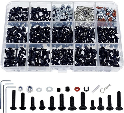 520Pcs Universal RC Screw Kit Screws Assortment Set for Traxxas Arrma Redcat HPI