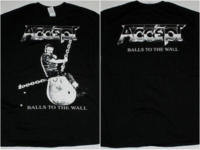 ACCEPT BALLS TO THE WALL BLACK T SHIRT