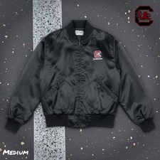 VTG 80s Swingster South Carolina Gamecocks Satin Bomber Jacket USA Made Mens MED