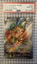 Leafeon V (Alternate Full Art) 167/203 SWSH07: Evolving Skies Holo