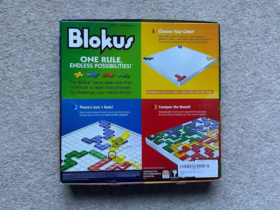 Blokus Board Game - Mattel 2013 - 100% Complete with all pieces - Family Game - Image 2 of 4