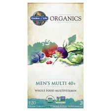 Garden of Life MyKind Organics Men s Multi 40  120 Vegan Tablets Gluten-Free, No