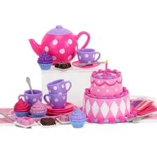 Cake & Tea Party 21pc Set Fits 18" American Girl Doll Accessories Food