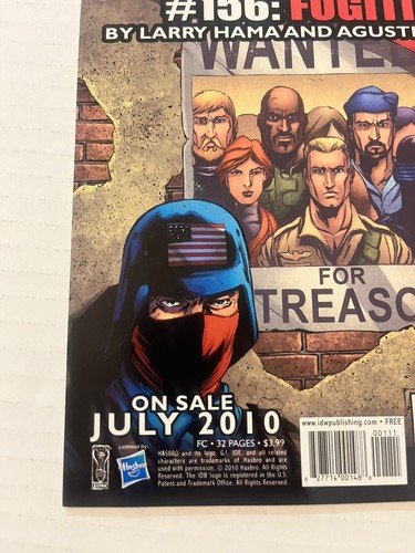 GI Joe #155 1/2. Feee Comic Book Day, 2010, IDW. High Grade - Picture 9 of 15