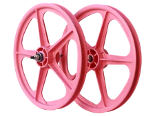 SKYWAY Tuff II 5 Spoke S/B Wheelset Pink 20"