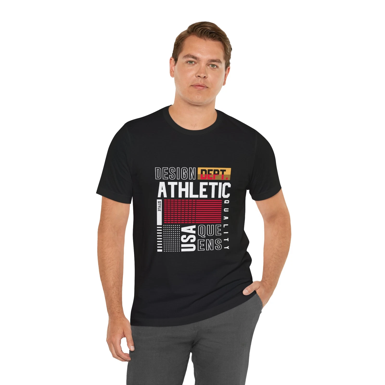 Athletic Design Unisex Tee - Cool Casual Wear, Gift for Sports Lovers, Summer