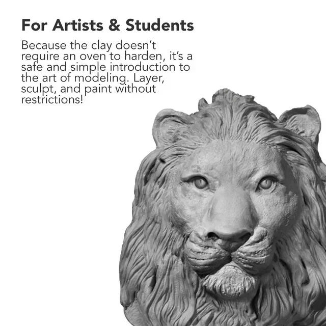 Arcilla de modelado seca al aire DAS, piedra, 2,2 libras Foto 4 de 4