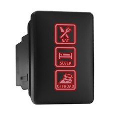 Eat Sleep Offroad - Red Backlit Push In Switch 1.28x 0.87 Fit Toyota Eat Sleep Offroad - Red Backlit Push In Switch 1.28x 0.87 Fit Toyota