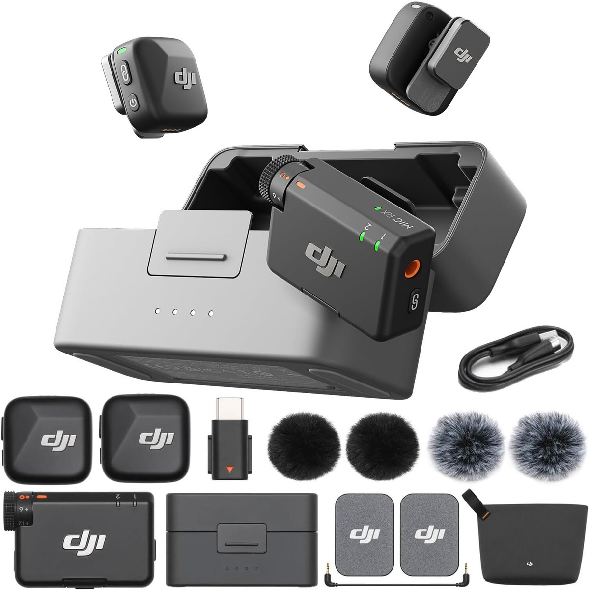 DJI Mic Mini（1 TX + 1 RX） ワイヤレス マイク DJI(ディージェーアイ) DJI Mic Mini(1 TX+1 RX)(1 TX+1 RX