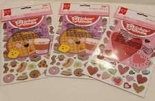 Valentine Stickers with Albums, Cute Food Stickers, Valentine Stickers (A-2)
