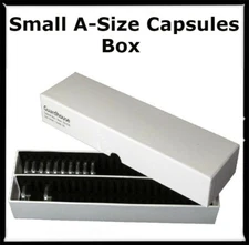 Double Row Box For 50 Small Round A Size Airtite Capsule Guardhouse Storage Case