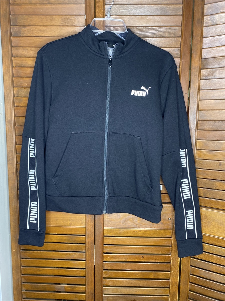 PUMA ブラック ジップアップジャケット　激レア限定品　やりら PUMA ブラック ジップアップジャケット PUMA ブラック ジップ