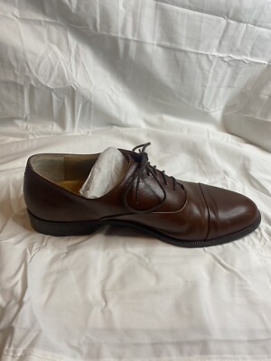 NEW Caporicci Men\'s Dress Shoes MADE IN ITALY Abrasivato Marrone, size 9 Authentic Caporicci Brown Leather Oxford Dress Shoes Men main image 3