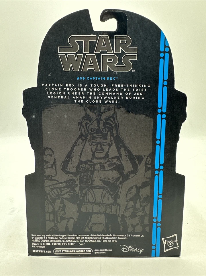 Star Wars Hasbro The Black Series #09 Captain Rex Edición Armadura Soldada 3,75 pulgadas Foto 2 de 2
