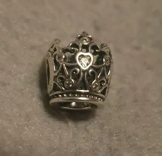 PANDORA DISNEY PRINCESS CROWN CHARM REF 791580CZ S925 ALE