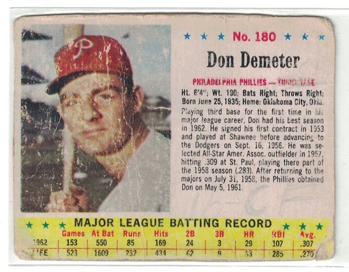 1963 Don Demeter #180