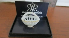 DOLLHOUSE MINIATURE~REUTTER PORCELAIN White CANDY DISH~NEW