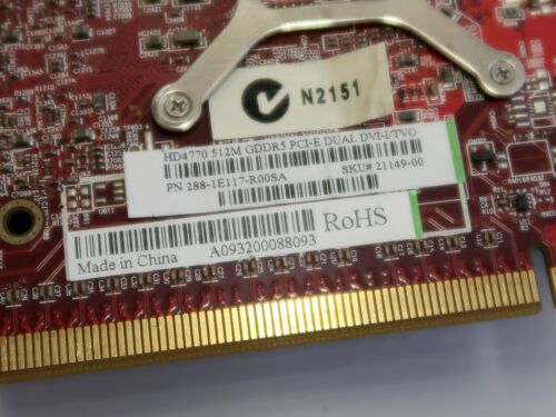 ATI Radeon HD 4770 512MB GDDR5, 128 BIT, 2 X DVI, TV, Sapphire 21149-00, WORKING - Picture 5 of 5