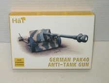 HAT 1/72 20mm WWII German Pak 40 Anti Tank Gun (4 cannons) 8150