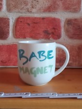 Jamie Oliver Babe Magnet Cheeky Mug Royal Worcester 2005 White Ceramic Coffee