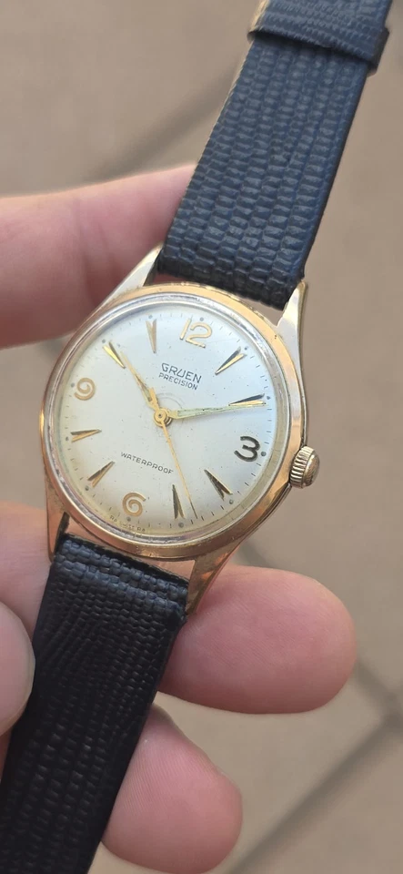 Vintage GRUEN Precision Men's 33mm Gold Plated Manual Wind Watch Cal N510 RSS - Image 3 of 4
