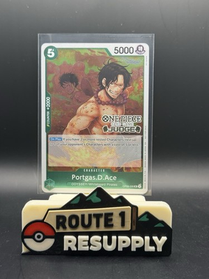 #ad Portgas.D.Ace OP09 035 Judge Pack Vol. 6 Stamped Foil Promotion Card MINT $9.95