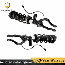 2PCS Front Right + Left Shock Strut Assembly For 2016-2022 Infiniti Q50 AWD 4WD
