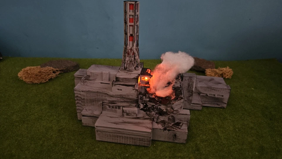 Chernobyl Nuclear Plant Tschernobyl Atomkraftwerk Katastrophe 1986 Premiummodell - Bild 3 von 4