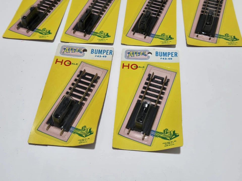 Винтажный 1960-е Atlas HO масштаб бамперы #43-49 (HO/N) новый из старых запасов чехол 10 #12 - Изображение 4 из 4