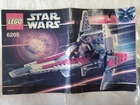 LEGO Star Wars: V-Wing Fighter (6205) 100% Complete w/ Mini Figure