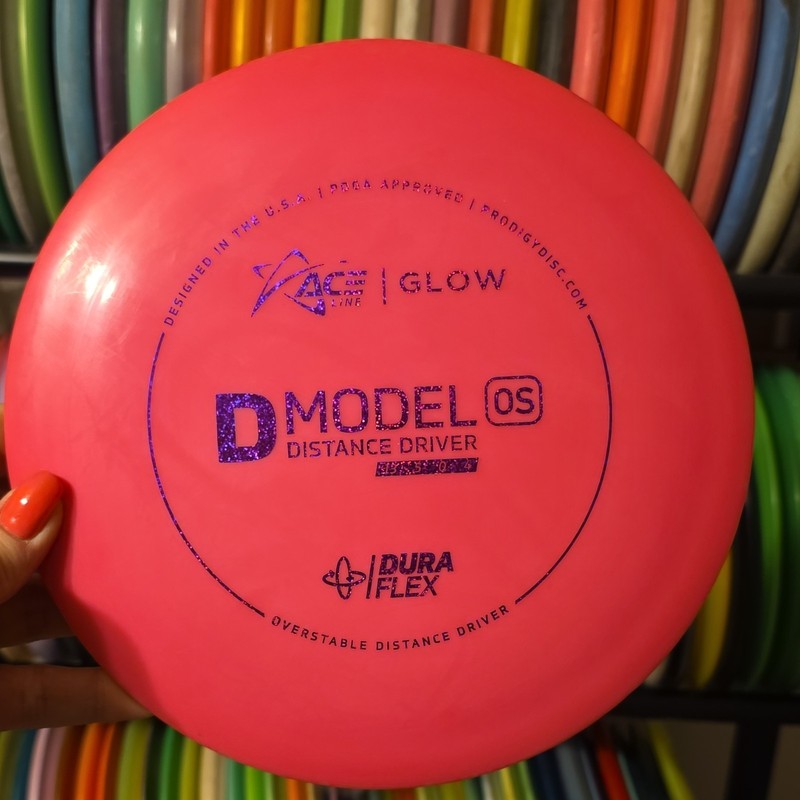 Prodigy Disc D Model OS Glow DuraFlex Distance Driver Enhanced Grip Pink 175g